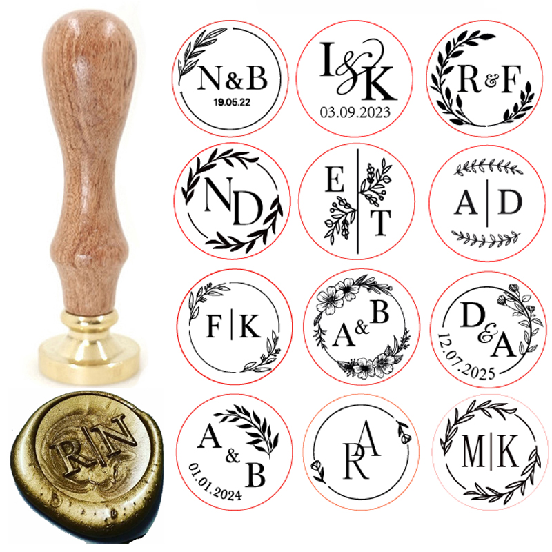 Aangepaste messing waszegelste - Wax Seal Stamp Set recensie en prijs